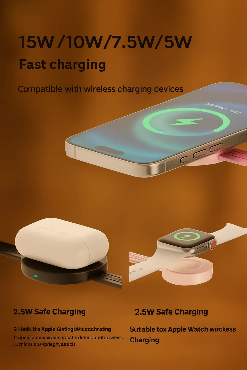 3‑in‑1 Folding Magnetic Wireless Fast Charger - Buy in BD