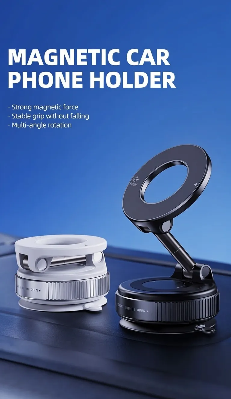 360° Rotating Waterproof Vacuum Magnetic Phone Holder in Bangladesh