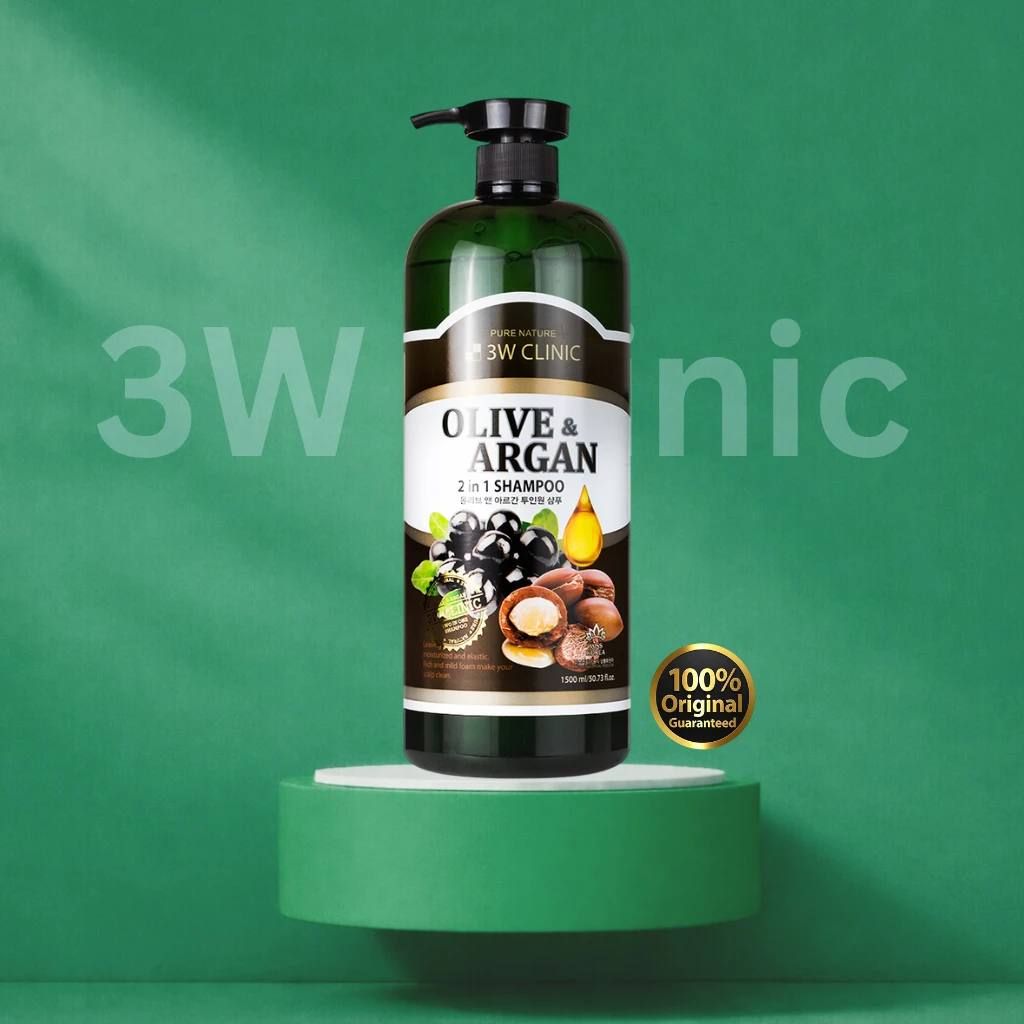 3W Clinic Olive & Argan 2IN1 Shampoo (1500ml)