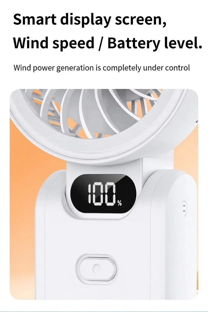 Best 5‑Speed 5000mAh Portable Rechargeable Fan Bangladesh