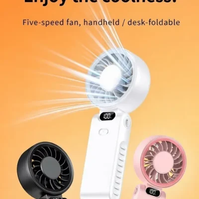 Best 5‑Speed 5000mAh Portable Rechargeable Fan Bangladesh