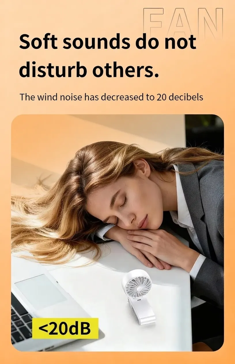 Best 5‑Speed 5000mAh Portable Rechargeable Fan Bangladesh