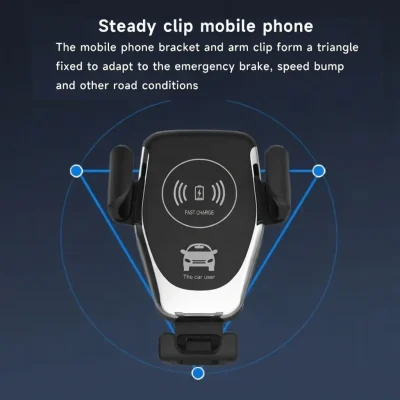 Best QC3.0 360° Magnetic 7.5W Fast Wireless Car Charger BD