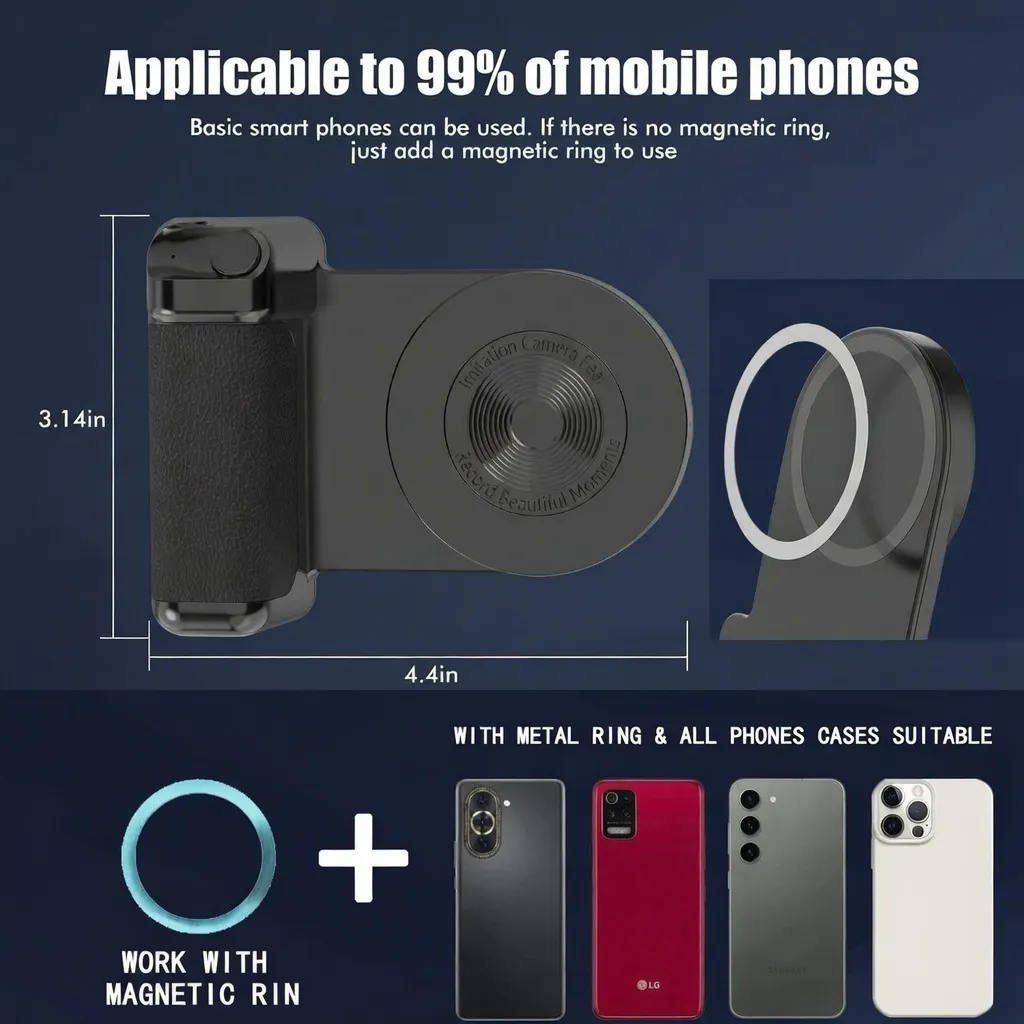 Best Qi 5W–10W Fast Charging Magnetic Wireless Phone Charger and Holder Smartphone Gimbal