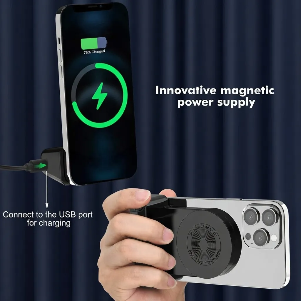 Best Qi 5W–10W Fast Charging Magnetic Wireless Phone Charger and Holder Smartphone Gimbal