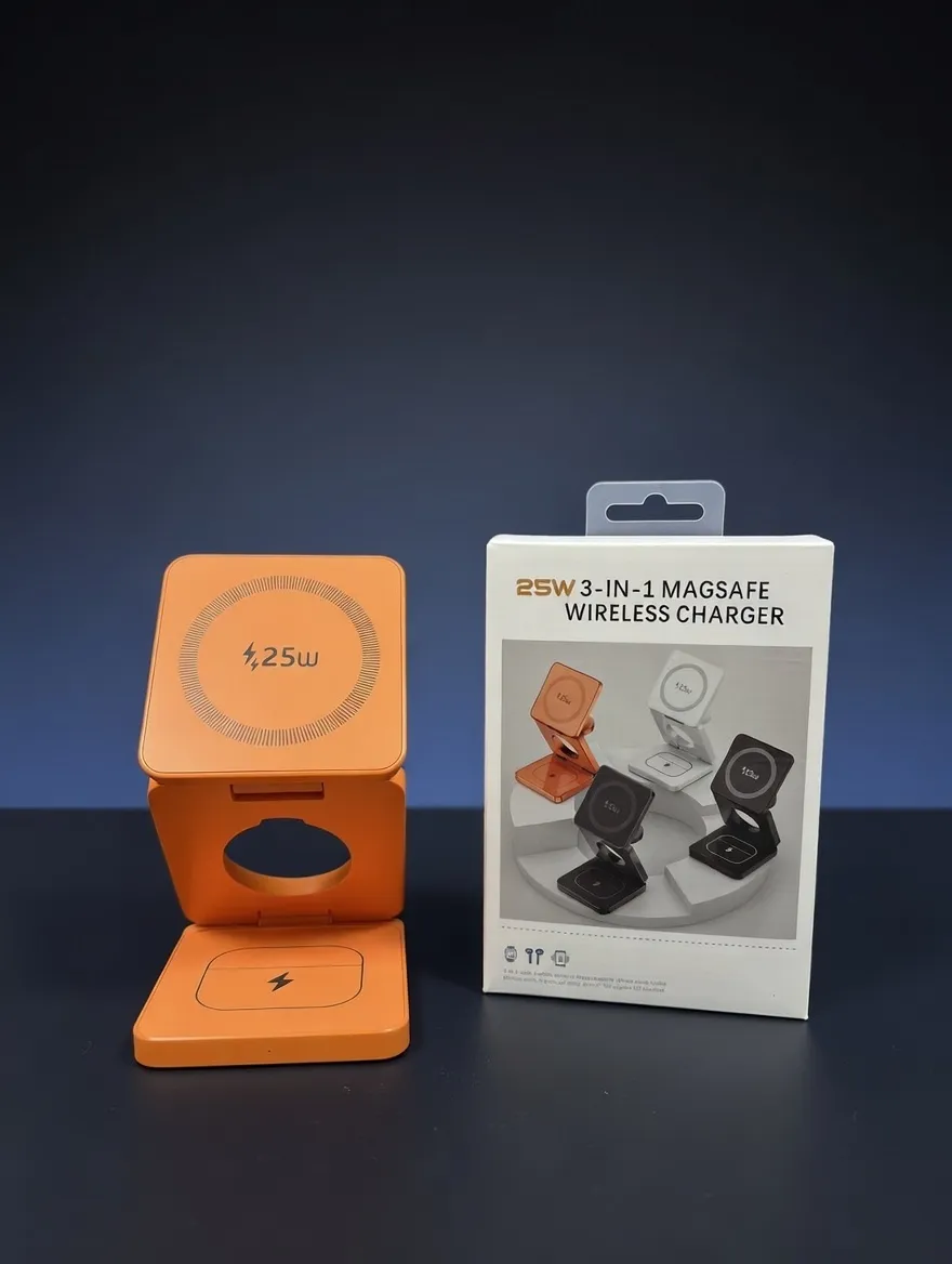 Best Qi2.2 25W 3‑in‑1 Magnetic Foldable Wireless Charger BD