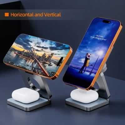 Best Qi2.2 25W 3‑in‑1 Magnetic Foldable Wireless Charger BD.