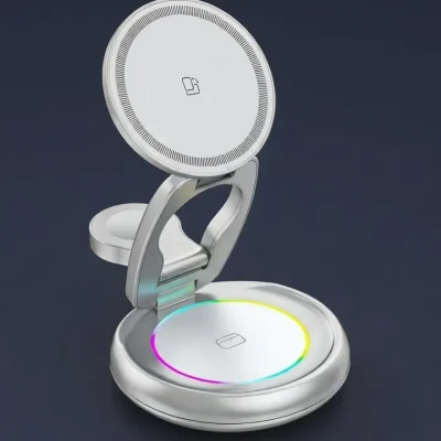 Powerful 10W Magnetic Wireless Charger Station for Smartphones