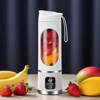 Powerful 12‑Blade 25W USB Mini Portable Rechargeable Juicer/Blender (450ml)