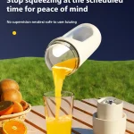 Powerful 40W 450ml USB 12‑Blade Wireless Portable Rechargeable Blender BD