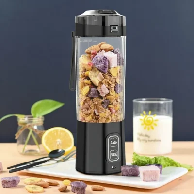 Powerful 6000mAh Rechargeable Mini Portable USB Blender BD
