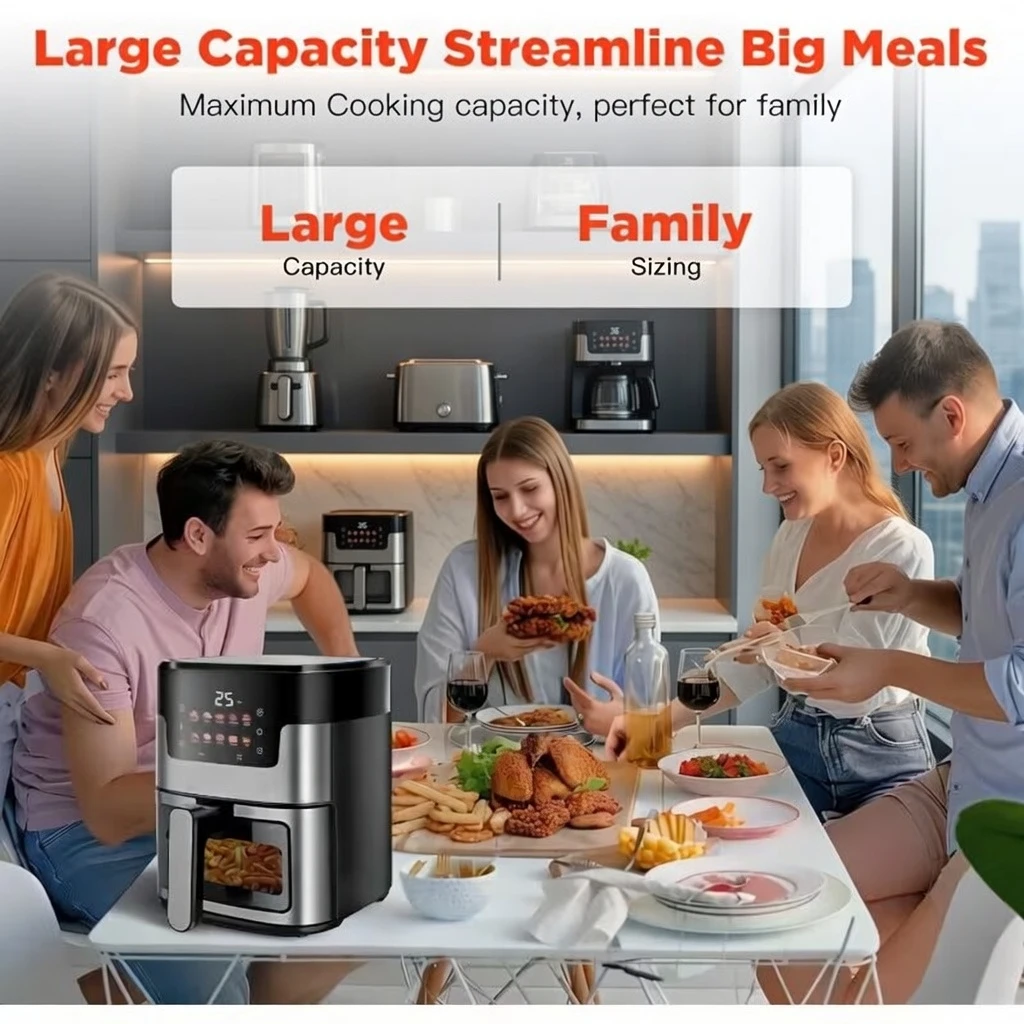 10-in-1 Digital Air Fryer 7.5QT Oil Free Cooker - Now in Bangladesh