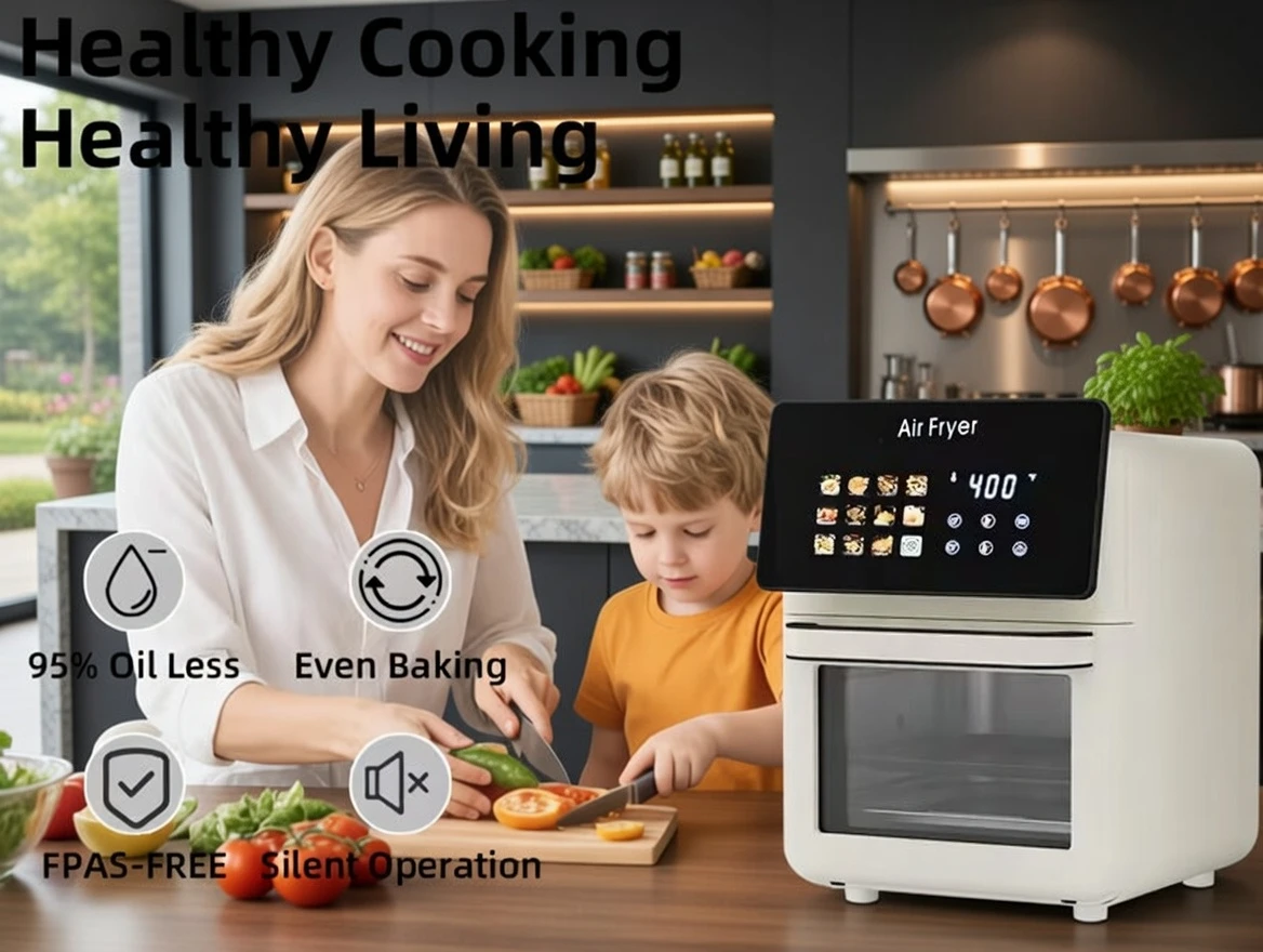 12-in-1 Smart Pro 10L Air Fryer Oven with Grill Combo & Glass Window - Now in Bangladesh