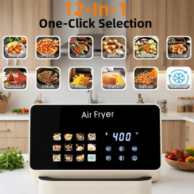 12-in-1 Smart Pro 10L Air Fryer Oven with Grill Combo & Glass Window - Now in Bangladesh