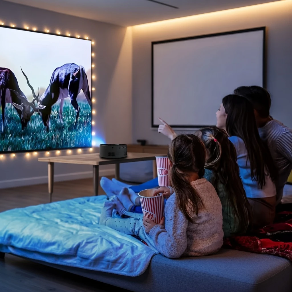 1500 Lumens for Home & Outdoor Home Theater Mini HD Projector Bangladesh - AmarXpress