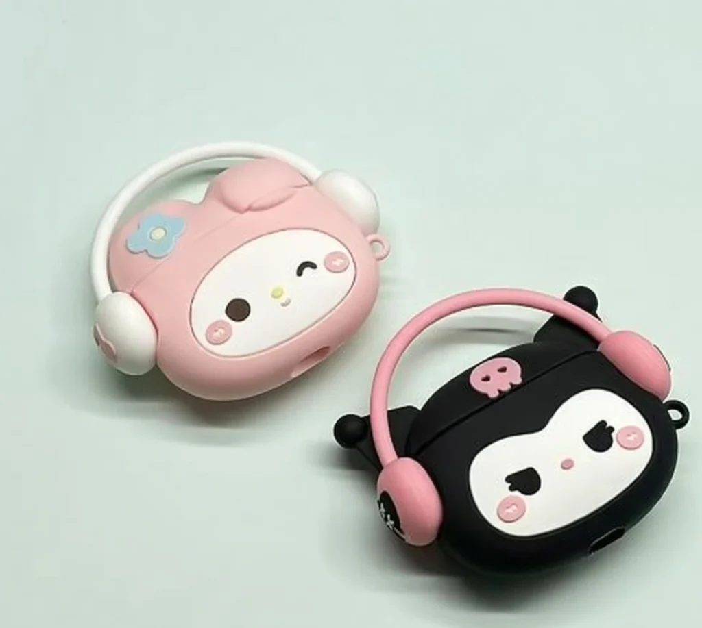 3D Cute Cartoon Kuromi AirPods Silicone Case Now in Bangladesh