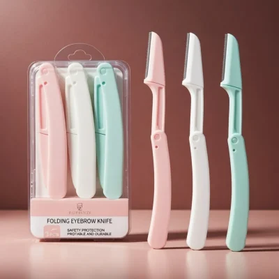 3Pcs Foldable Trimming FaceEyebrow Razor Set Now in Bangladesh