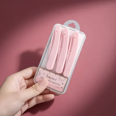 3Pcs Foldable Trimming FaceEyebrow Razor Set Now in Bangladesh