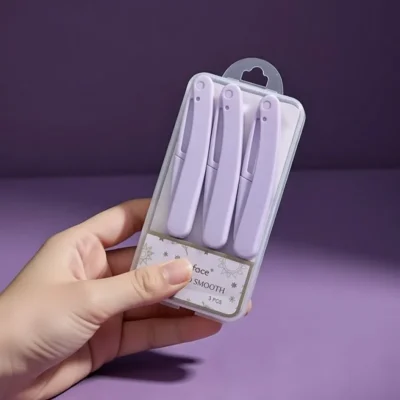 3Pcs Foldable Trimming FaceEyebrow Razor Set Now in Bangladesh