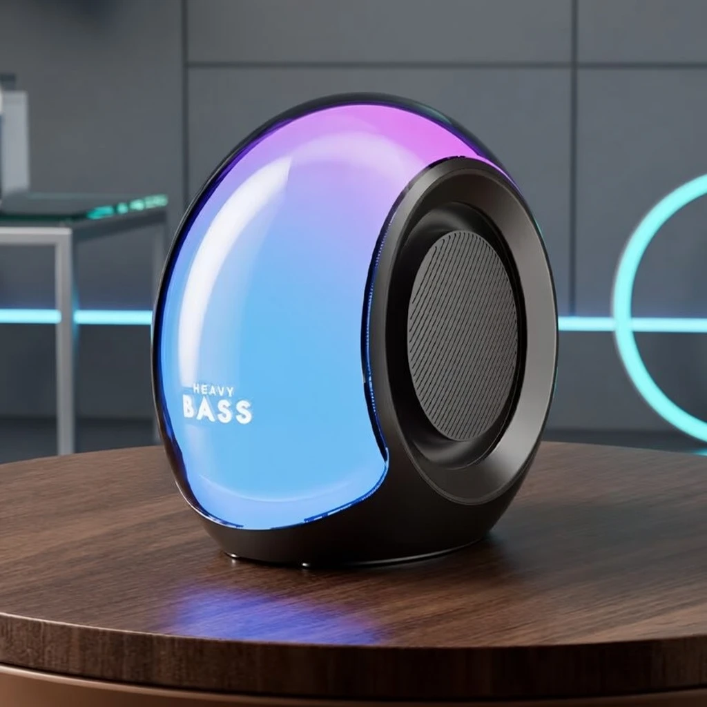 BASS-09 Portable Wireless Speaker 10W TWS FM RGB Light - Now in Bangladesh - AmarXpress