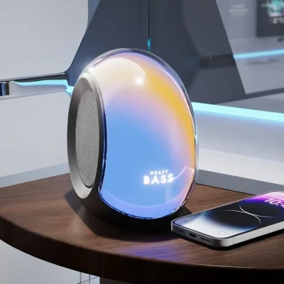 BASS-09 Portable Wireless Speaker 10W TWS FM RGB Light - Now in Bangladesh - AmarXpress