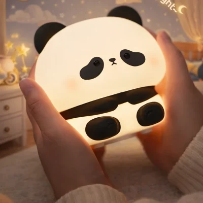 Cute Panda Night Lamp Silicone Touch & USB Rechargeable - Now in Bangladesh - AmarXpress