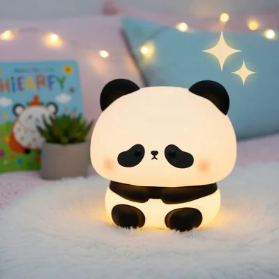 Cute Panda Night Lamp Silicone Touch & USB Rechargeable - Now in Bangladesh - AmarXpress