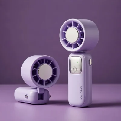 Expert Digital Display Neck & Handheld Portable Cooling Fan with 4000mAh Powerful Battery Now in Bangladesh