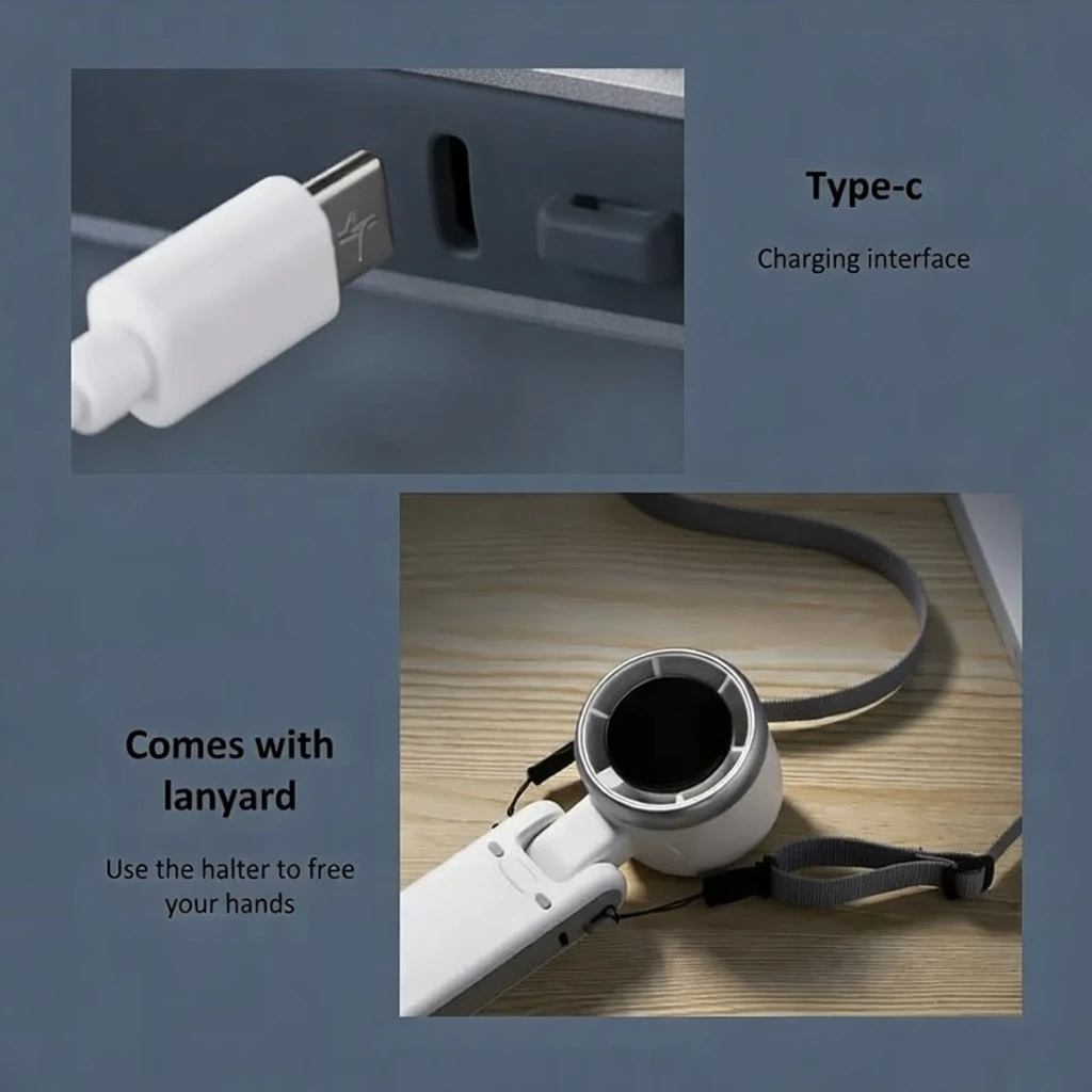 High Power Portable USB Handheld Mini Rechargeable Fan Now in Bangladesh