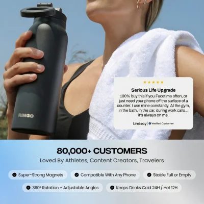 Magnetic Tripod Water Bottle with MagSafe® – BD RINGO PRO