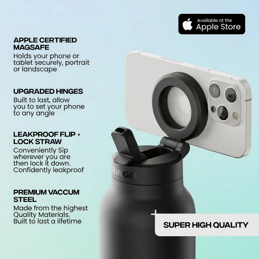 Magnetic Tripod Water Bottle with MagSafe® – BD RINGO PRO