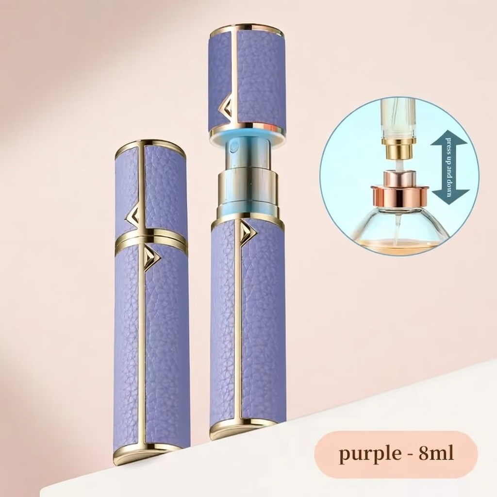 PU Leather Mini Perfume Travel Atomizer Spray Bottle | Now in Bangladesh