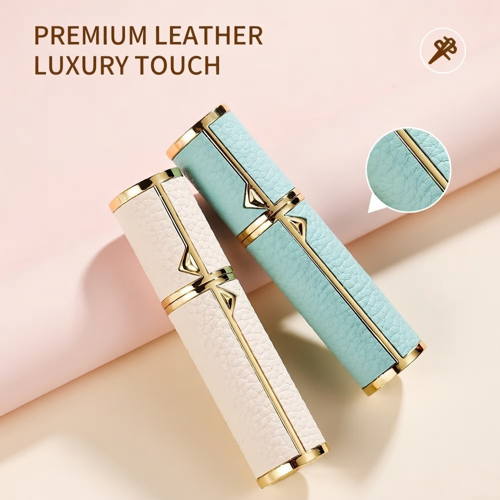 PU Leather Mini Perfume Travel Atomizer Spray Bottle | Now in Bangladesh