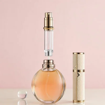 PU Leather Mini Perfume Travel Atomizer Spray Bottle | Now in Bangladesh