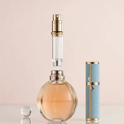PU Leather Mini Perfume Travel Atomizer Spray Bottle | Now in Bangladesh