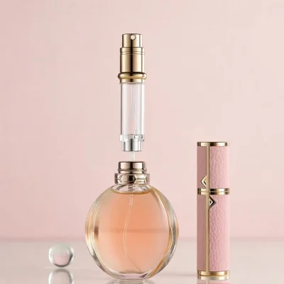 PU Leather Mini Perfume Travel Atomizer Spray Bottle | Now in Bangladesh