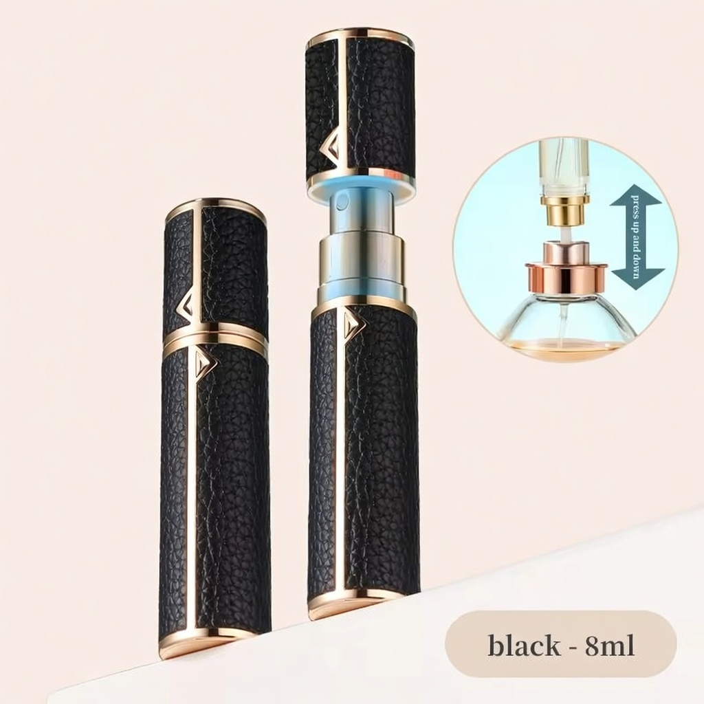 PU Leather Mini Perfume Travel Atomizer Spray Bottle | Now in Bangladesh