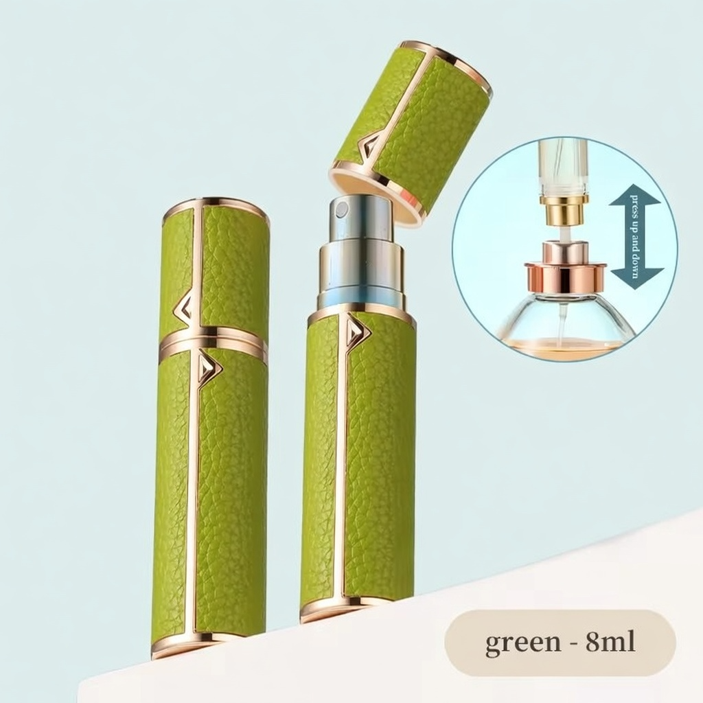 PU Leather Mini Perfume Travel Atomizer Spray Bottle | Now in Bangladesh