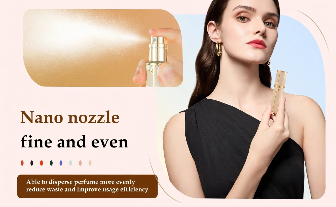 PU Leather Mini Perfume Travel Atomizer Spray Bottle | Now in Bangladesh