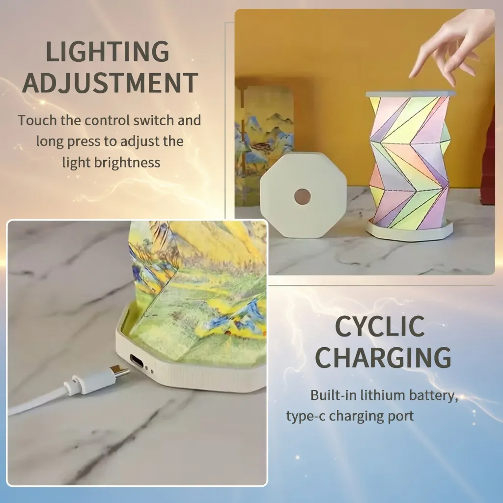 Portable Folding Touch Control Smart Light USB Rechargeable - AmarXpress