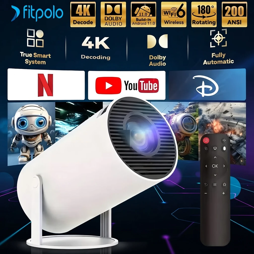 Portable Smart Mini Projector Bangladesh 720P WiFi 4K Support Home Cinema - Now in Bangladesh - AmarXpress