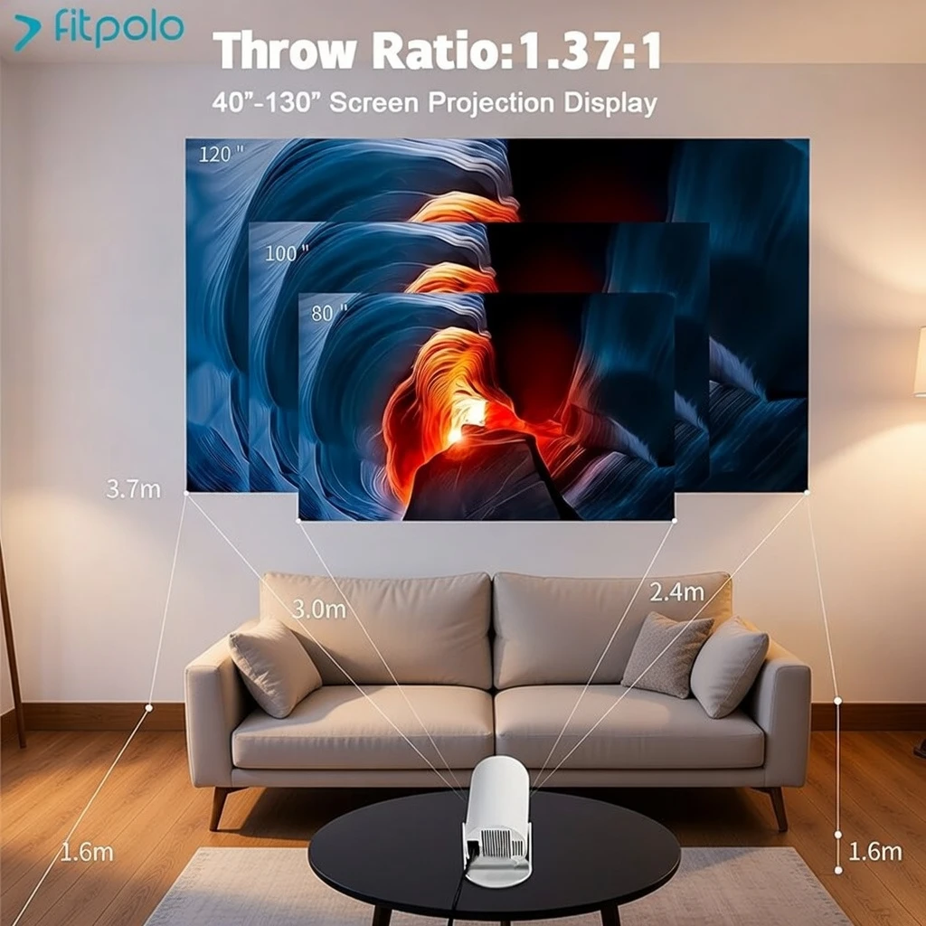 Portable Smart Mini Projector Bangladesh 720P WiFi 4K Support Home Cinema - Now in Bangladesh - AmarXpress