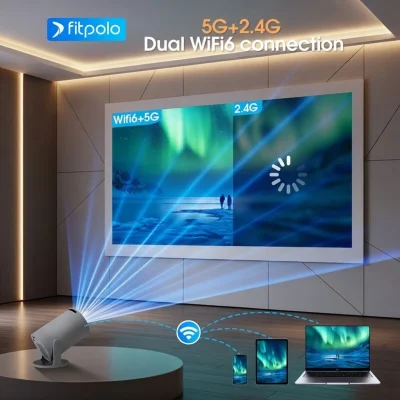 Portable Smart Mini Projector Bangladesh 720P WiFi 4K Support Home Cinema - Now in Bangladesh - AmarXpress