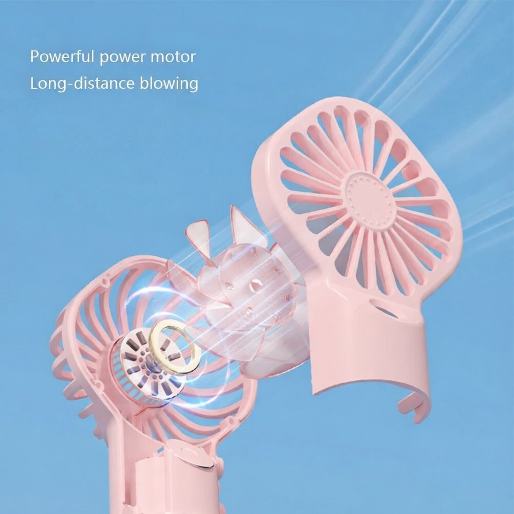 Portable USB Rechargeable Mist Spray Cooling Fan Now in Bangladesh