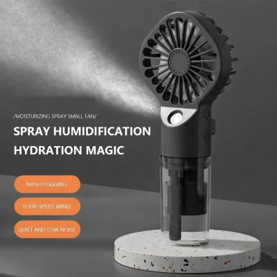 Portable USB Rechargeable Mist Spray Cooling Fan Now in Bangladesh