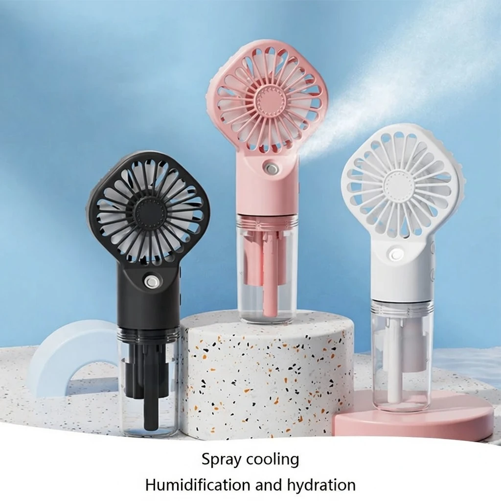 Portable USB Rechargeable Mist Spray Cooling Fan Now in Bangladesh