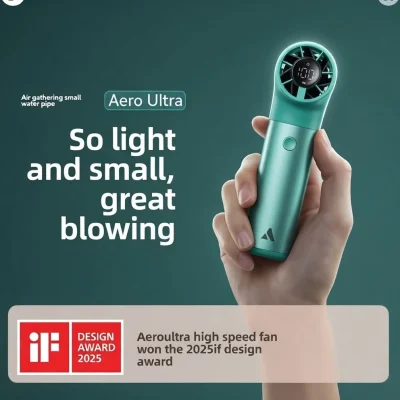 Aero Ultra Powerful Turbo Portable Cooling Fan with 3500mAh/4500mAh 19000RPM 6-Speed | Now in Bangladesh
