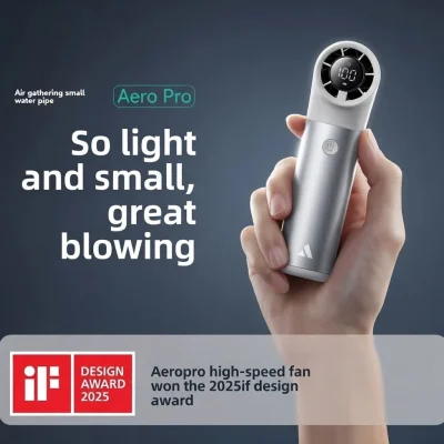 Aero Ultra Powerful Turbo Portable Cooling Fan with 3500mAh/4500mAh 19000RPM 6-Speed | Now in Bangladesh