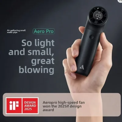 Aero Ultra Powerful Turbo Portable Cooling Fan with 3500mAh/4500mAh 19000RPM 6-Speed | Now in Bangladesh