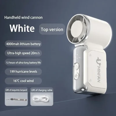 Powerful Portable Mini USB Rechargeable Fan – Silent Pocket Fan Now in Bangladesh